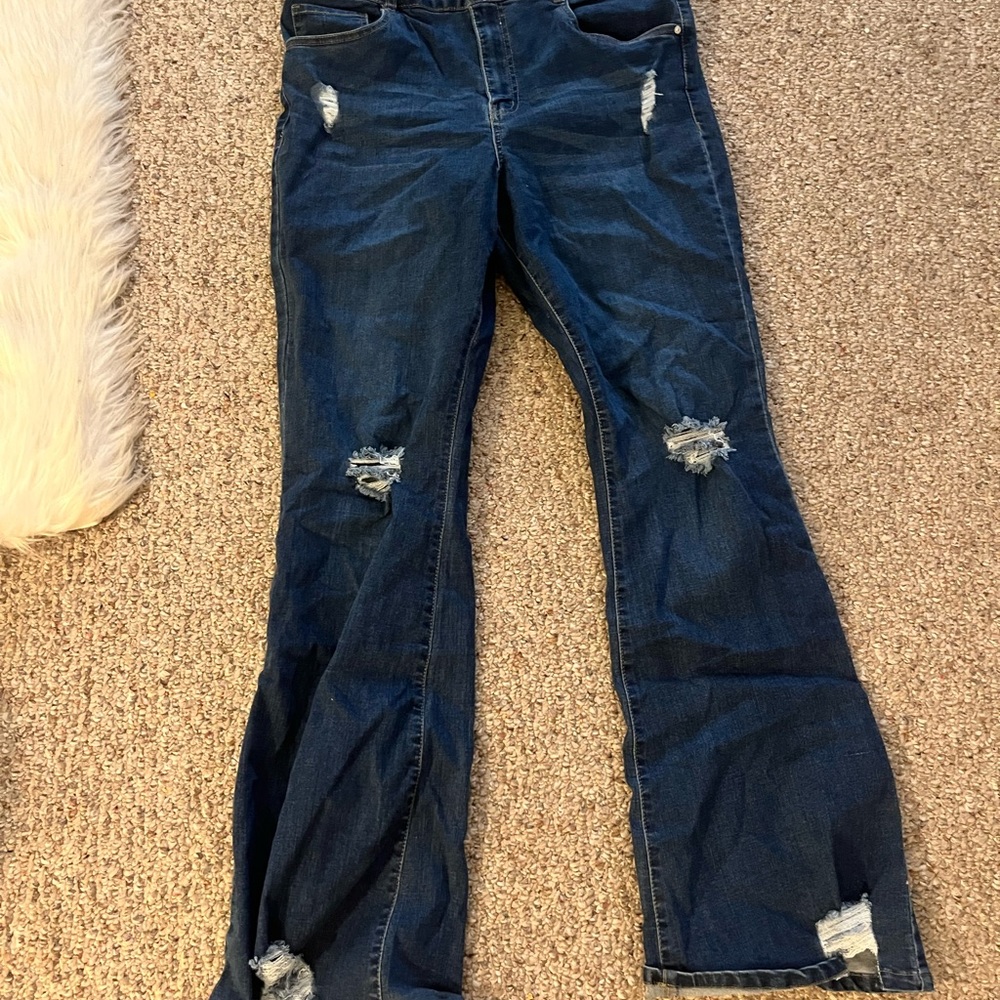 Beautiful Ripped Flare Jeans